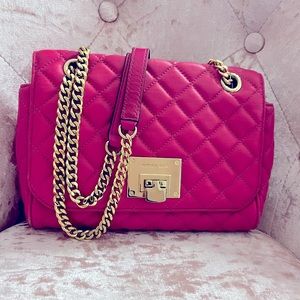 Hot Pink Quilted Michael Kors bag